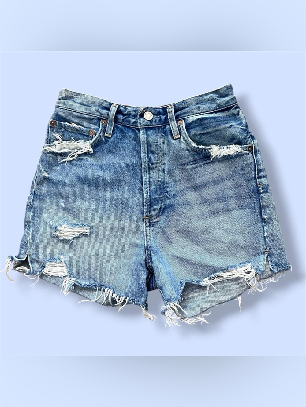 Agolde Blue Denim Shorts 💙